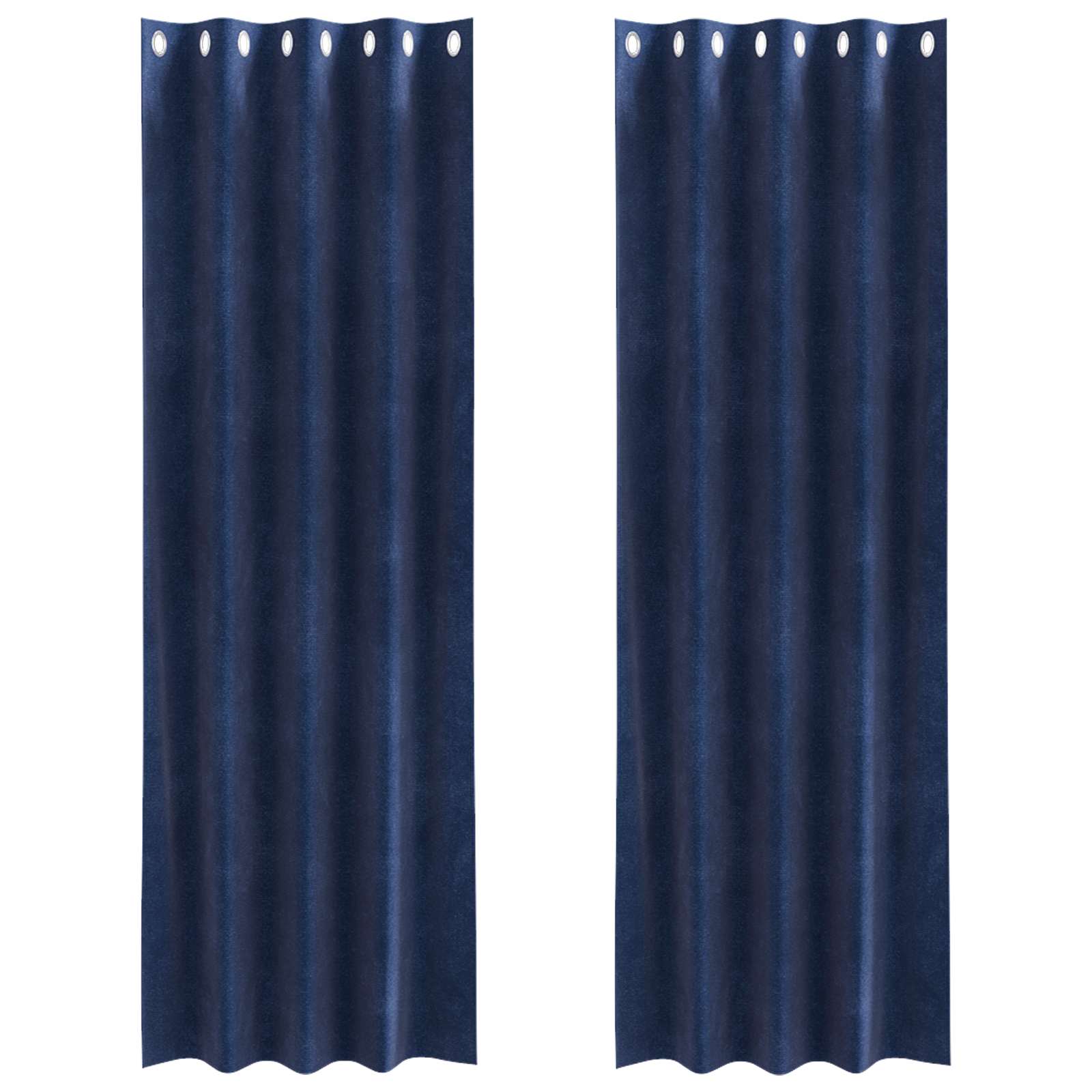 Tende oscuranti 2 pcs Blu Scuro 140 x 225 cm Velluto | homemem39