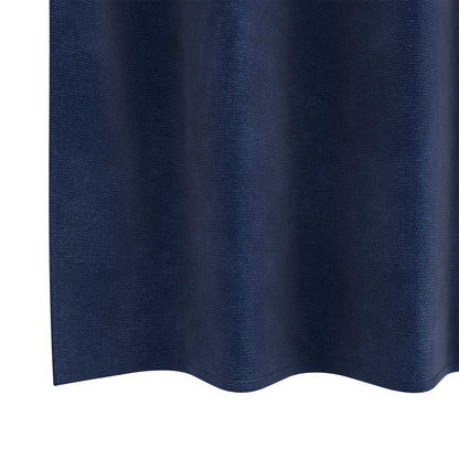 Tende oscuranti 2 pcs Blu Scuro 140 x 260 cm Velluto | homemem39