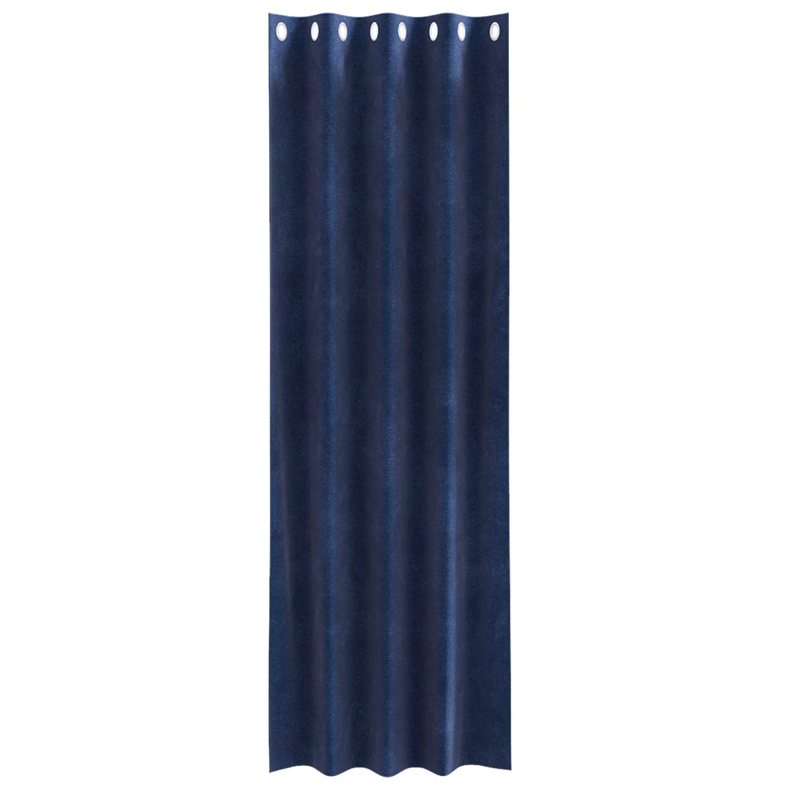Tende oscuranti 2 pcs Blu Scuro 140 x 260 cm Velluto | homemem39