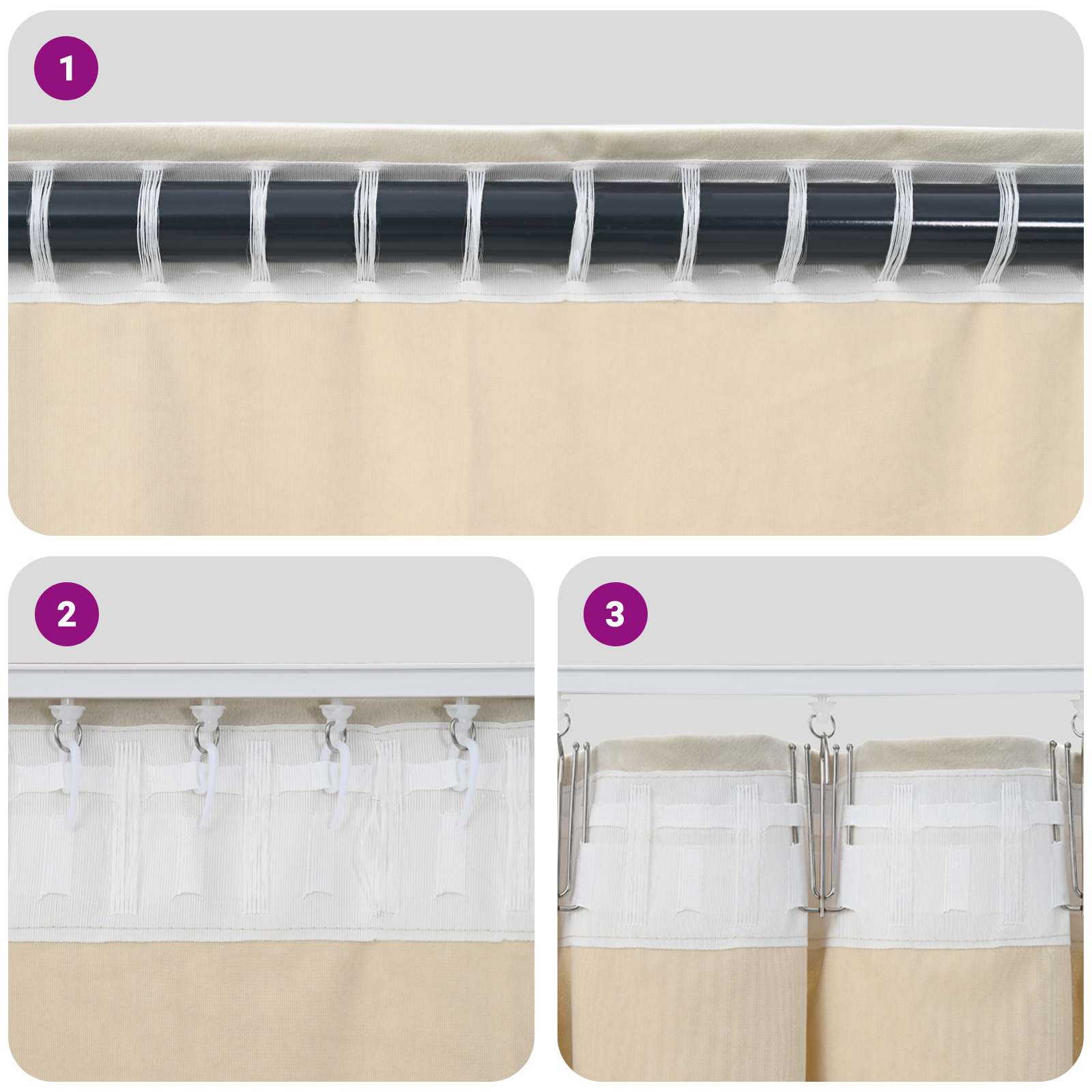 Tende oscuranti 2 pcs Blu Scuro 140 x 175 cm Velluto | homemem39