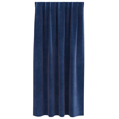 Tende oscuranti 2 pcs Blu Scuro 140 x 175 cm Velluto | homemem39