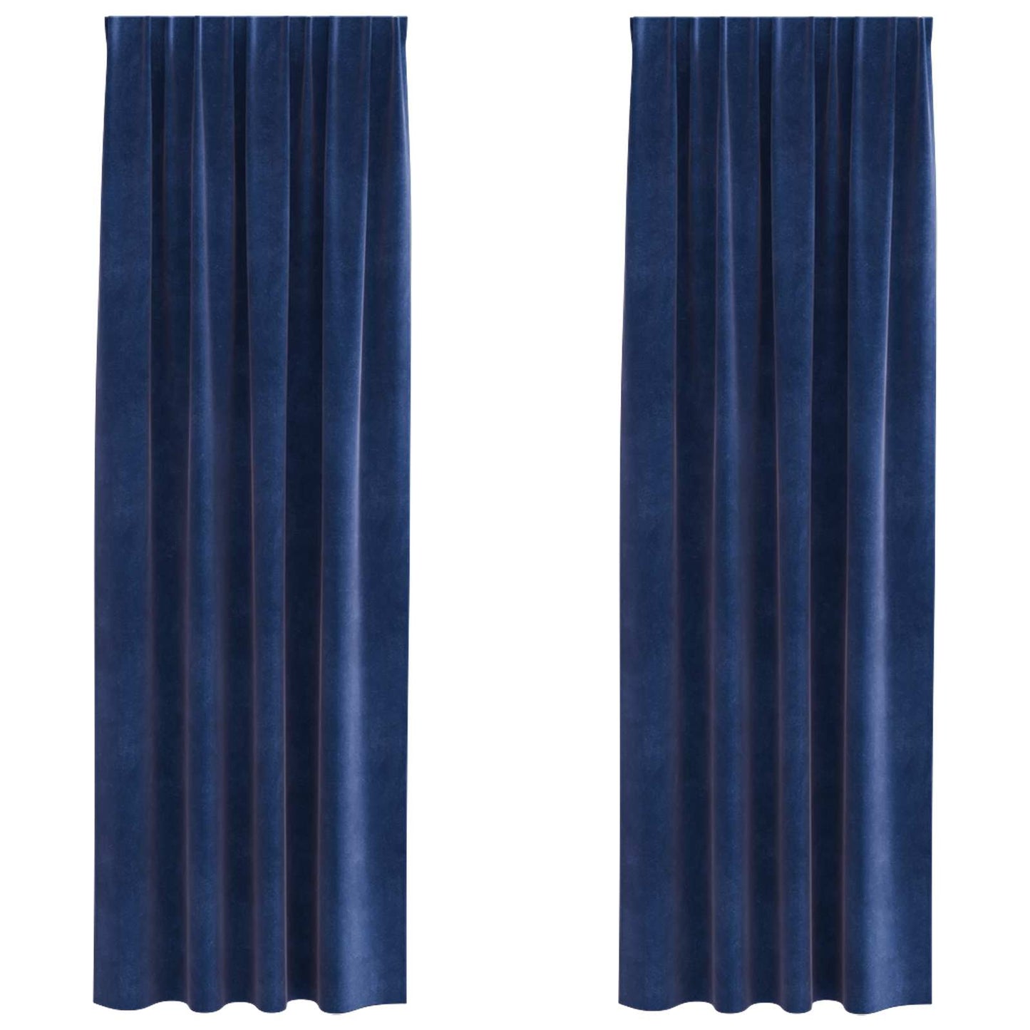 Tende oscuranti 2 pcs Blu Scuro 140 x 260 cm Velluto