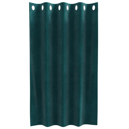 Tende oscuranti 2 pcs Verde Scuro 140 x 140 cm Velluto | homemem39