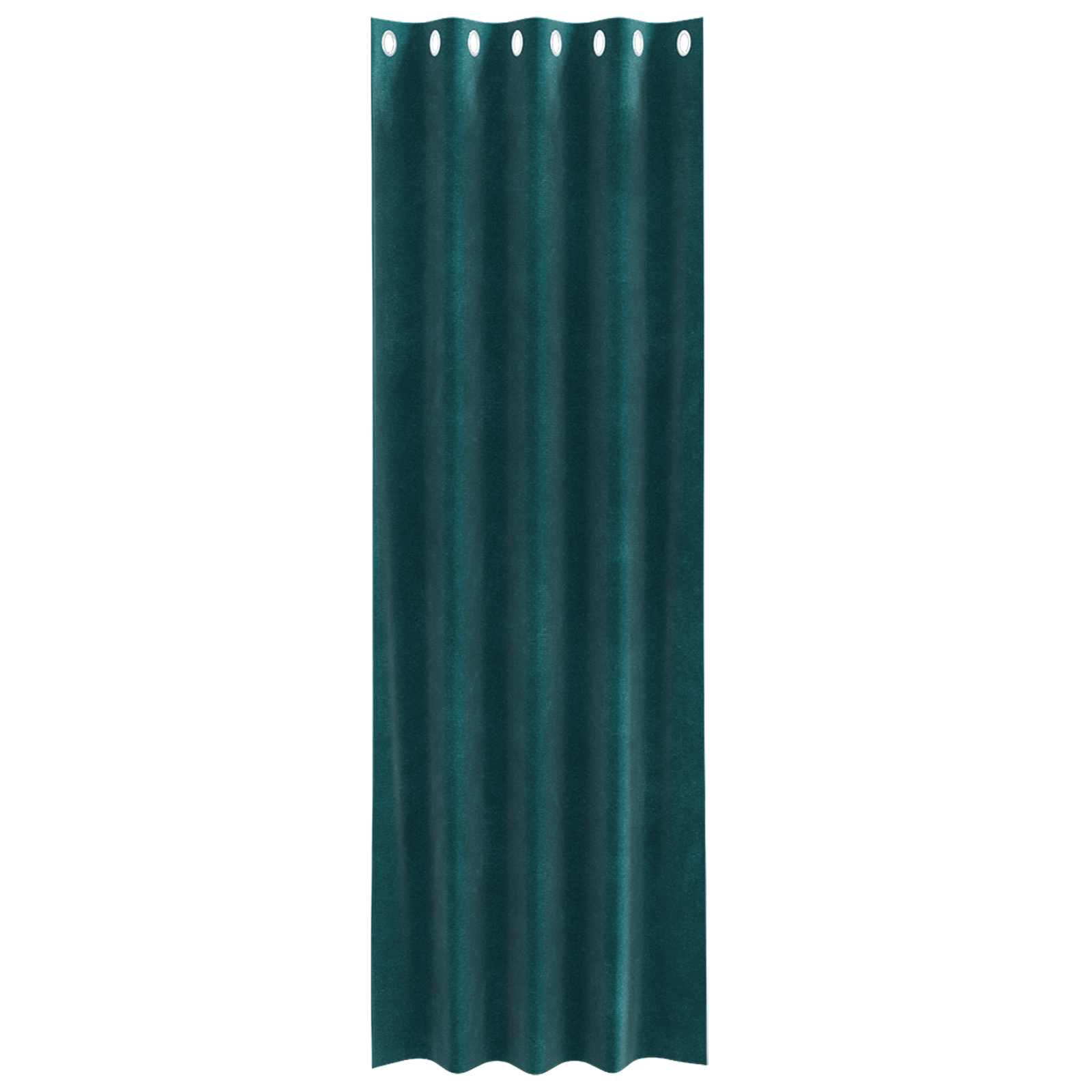 Tende oscuranti 2 pcs Verde Scuro 140 x 245 cm Velluto | homemem39