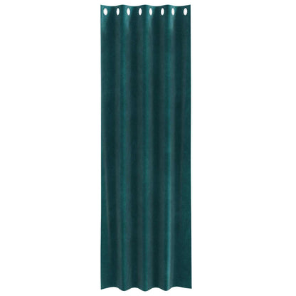 Tende oscuranti 2 pcs Verde Scuro 140 x 245 cm Velluto | homemem39