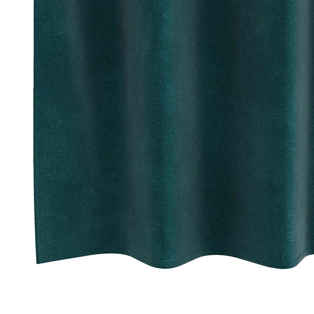 Tende oscuranti 2 pcs Verde Scuro 140 x 260 cm Velluto