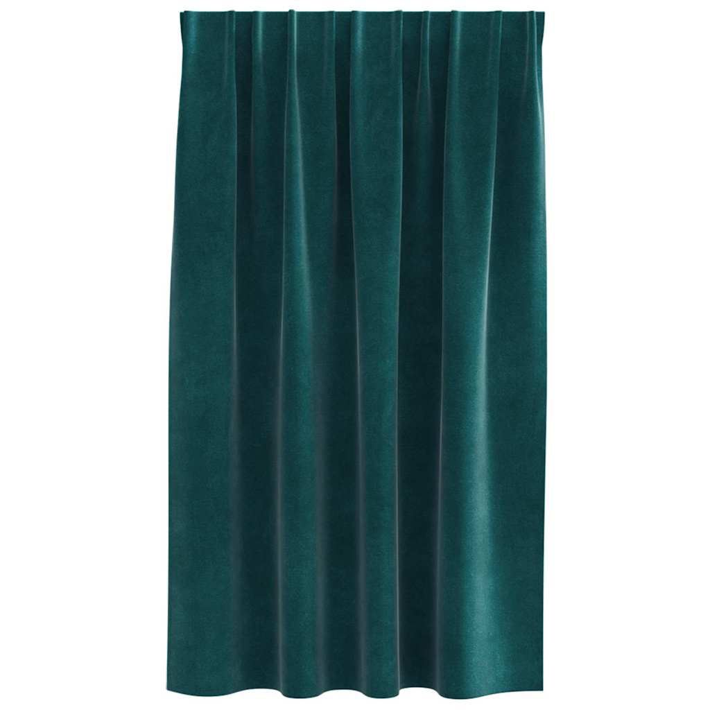 Tende oscuranti 2 pcs Verde Scuro 140 x 140 cm Velluto | homemem39