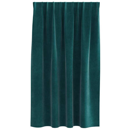 Tende oscuranti 2 pcs Verde Scuro 140 x 140 cm Velluto | homemem39