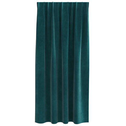 Tende oscuranti 2 pcs Verde Scuro 140 x 175 cm Velluto | homemem39