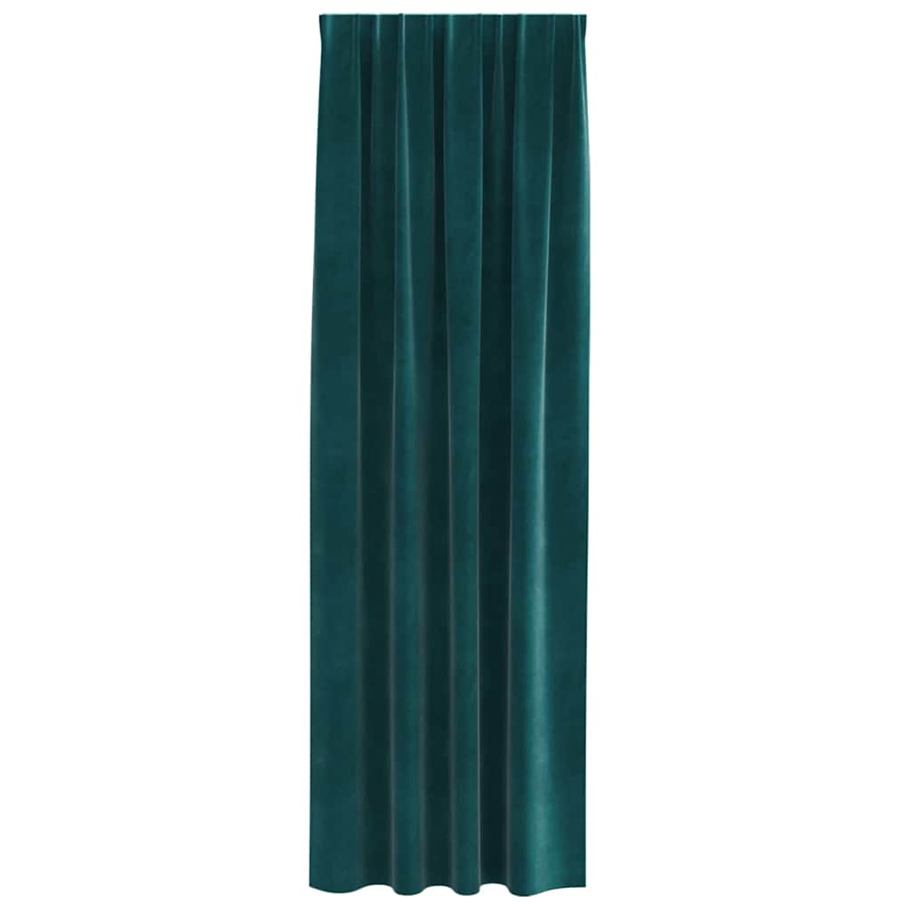 Tende oscuranti 2 pcs Verde Scuro 140 x 225 cm Velluto | homemem39