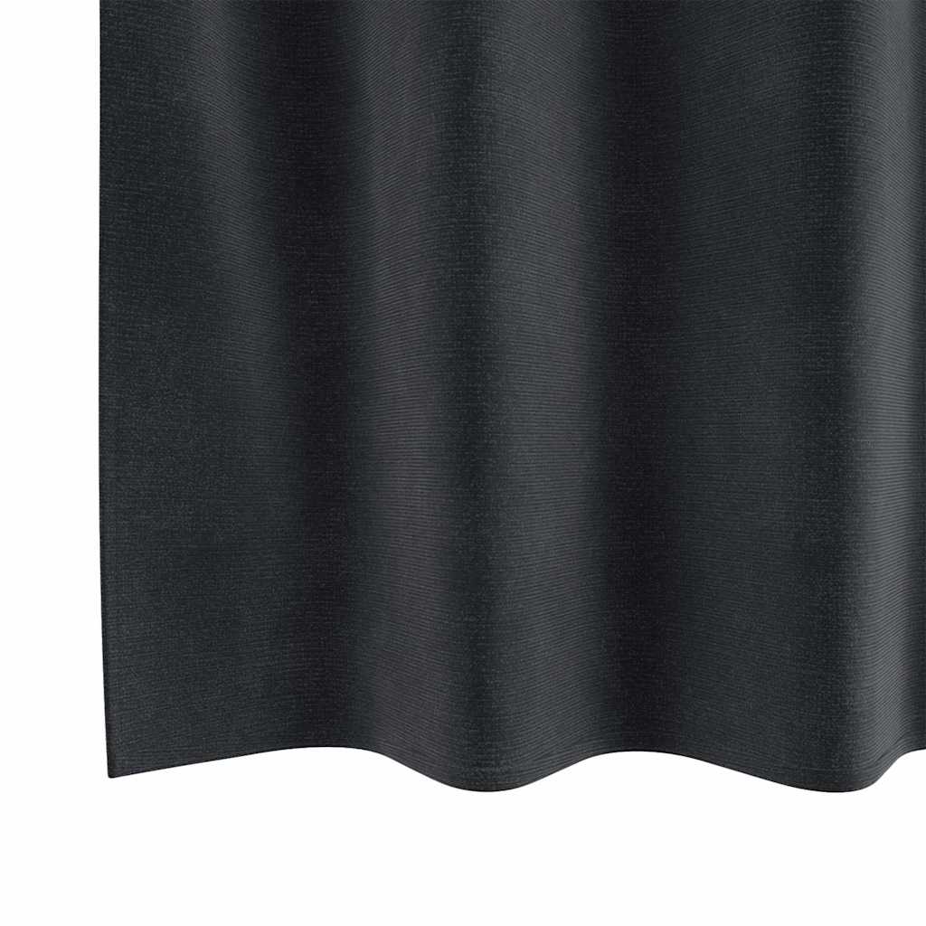 Tende oscuranti 2 pcs Grigio scuro 140 x 175 cm Velluto | homemem39