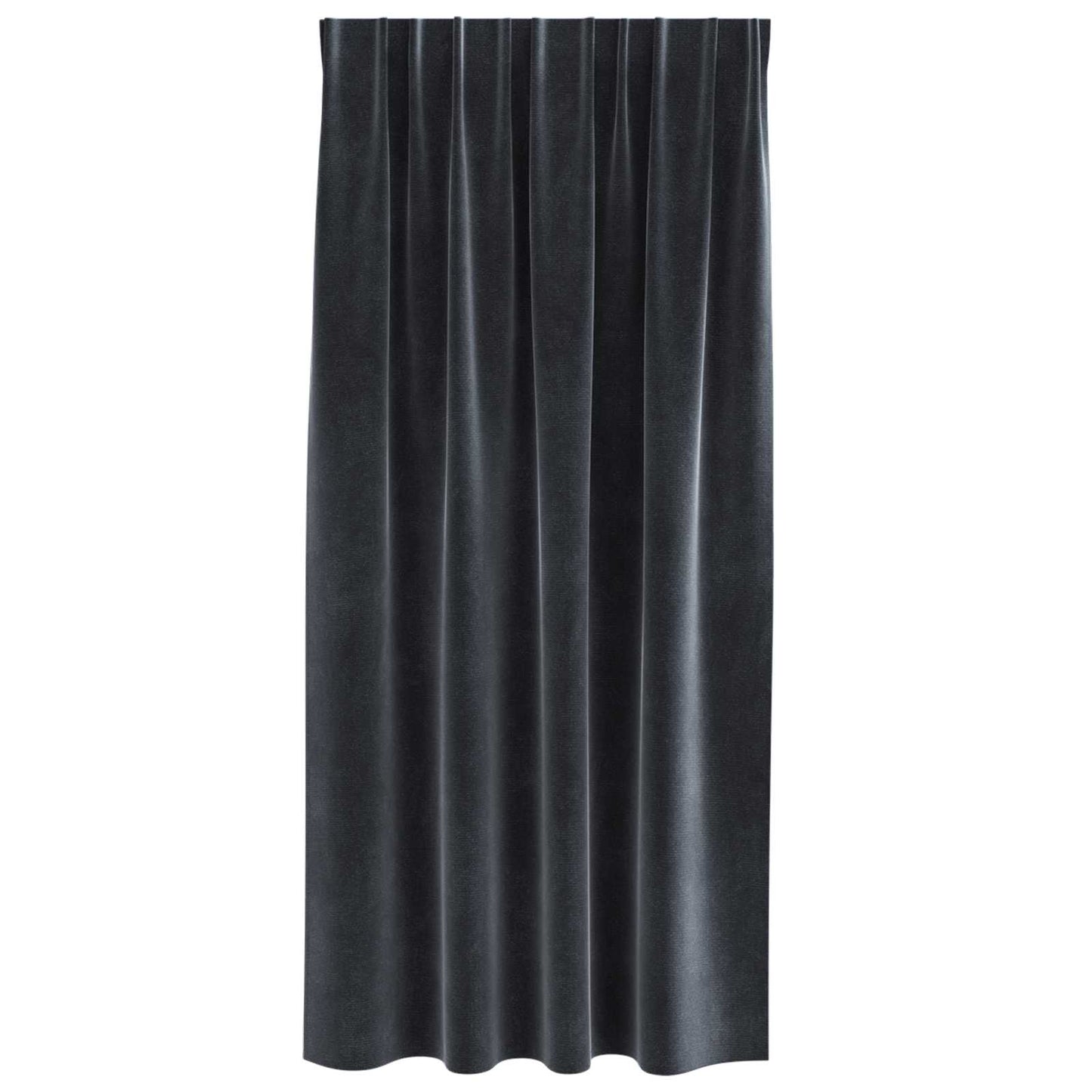 Tende oscuranti 2 pcs Grigio scuro 140 x 175 cm Velluto | homemem39