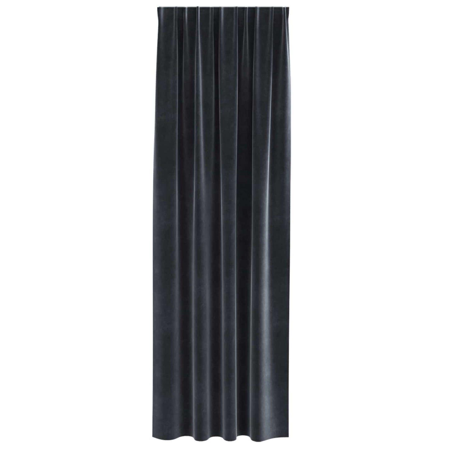 Tende oscuranti 2 pcs Grigio scuro 140 x 225 cm Velluto | homemem39