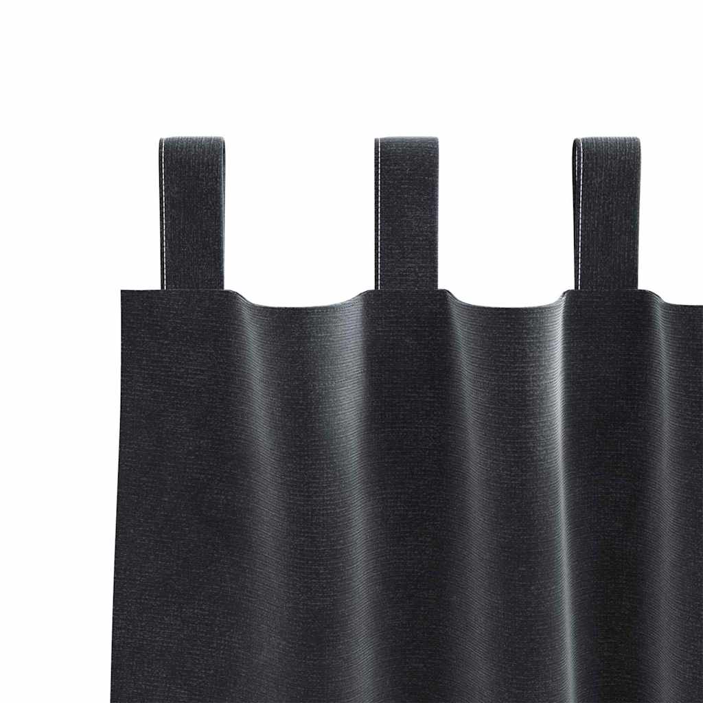 Tende oscuranti 2 pcs Grigio scuro 140 x 225 cm Velluto | homemem39