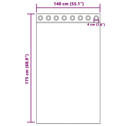 Tende oscuranti 2 pcs Rosa scuro 140 x 175 cm Velluto