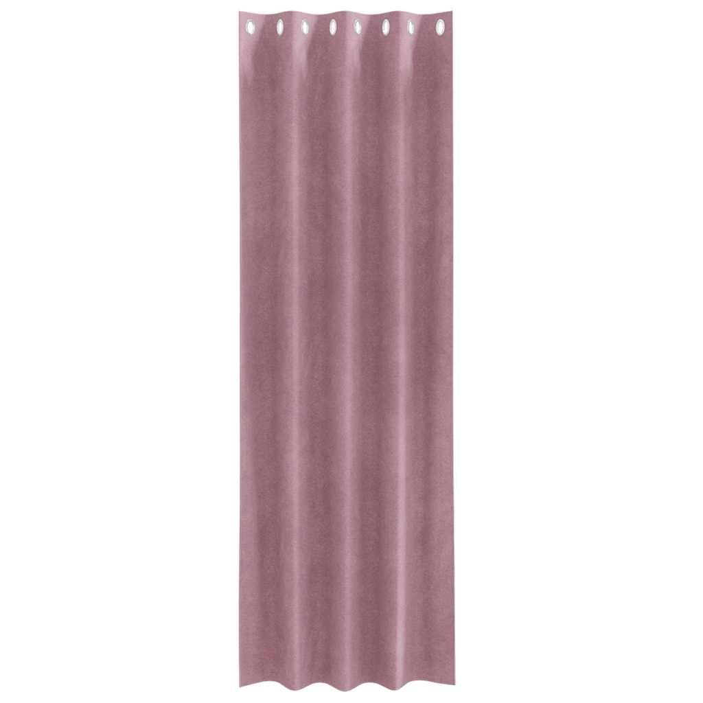 Tende oscuranti 2 pcs Rosa scuro 140 x 260 cm Velluto | homemem39
