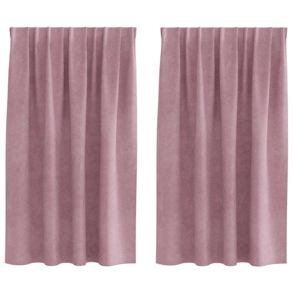 Tende oscuranti 2 pcs Rosa scuro 140 x 140 cm Velluto
