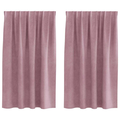 Tende oscuranti 2 pcs Rosa scuro 140 x 140 cm Velluto