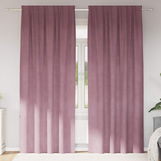 Tende oscuranti 2 pcs Rosa scuro 140 x 245 cm Velluto