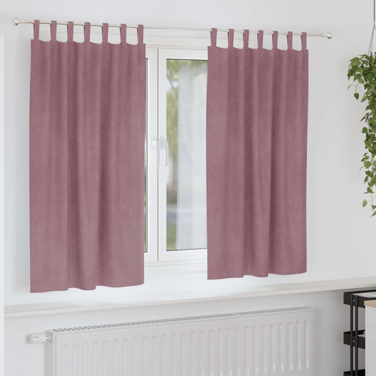 Tende oscuranti 2 pcs Rosa scuro 140 x 175 cm Velluto
