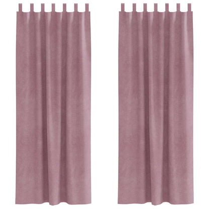 Tende oscuranti 2 pcs Rosa scuro 140 x 225 cm Velluto