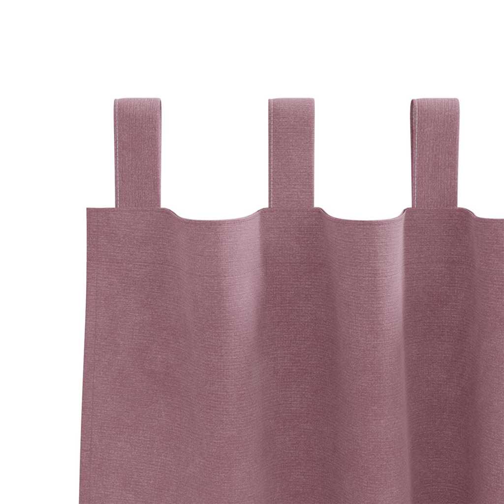 Tende oscuranti 2 pcs Rosa scuro 140 x 260 cm Velluto | homemem39
