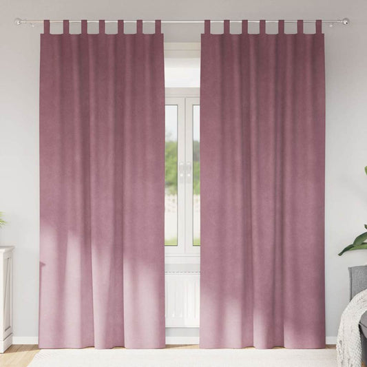 Tende oscuranti 2 pcs Rosa scuro 140 x 260 cm Velluto