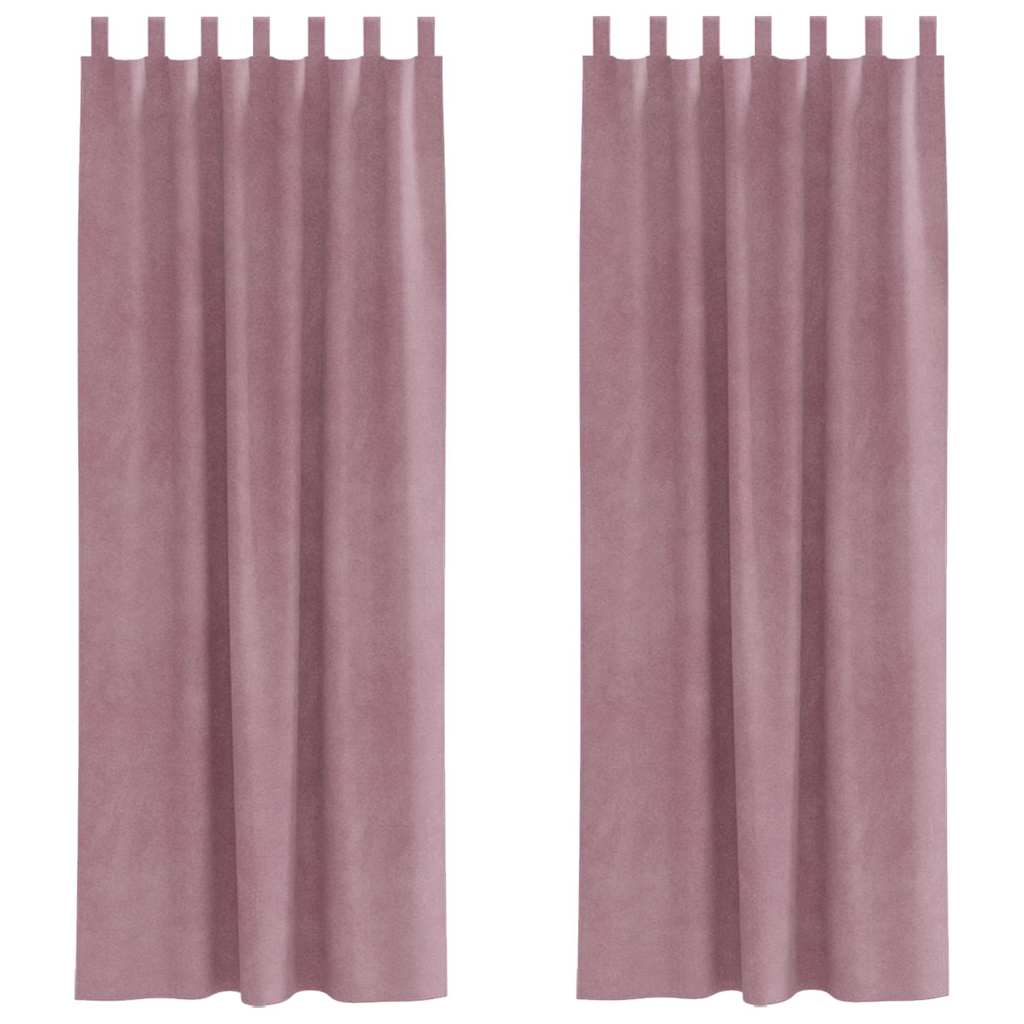 Tende oscuranti 2 pcs Rosa scuro 140 x 260 cm Velluto