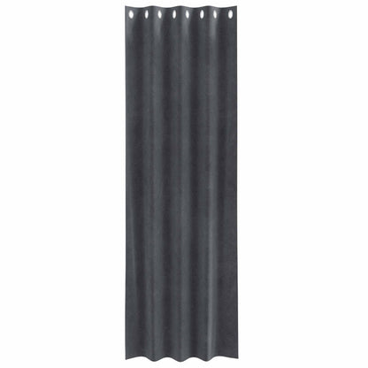 Tende oscuranti 2 pcs Grigio chiaro 140 x 245 cm Velluto | homemem39