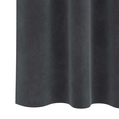 Tende oscuranti 2 pcs Grigio chiaro 140 x 175 cm Velluto | homemem39
