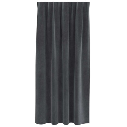 Tende oscuranti 2 pcs Grigio chiaro 140 x 175 cm Velluto | homemem39