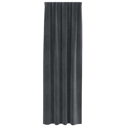 Tende oscuranti 2 pcs Grigio chiaro 140 x 245 cm Velluto | homemem39