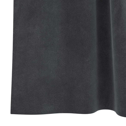 Tende oscuranti 2 pcs Grigio chiaro 140 x 140 cm Velluto | homemem39