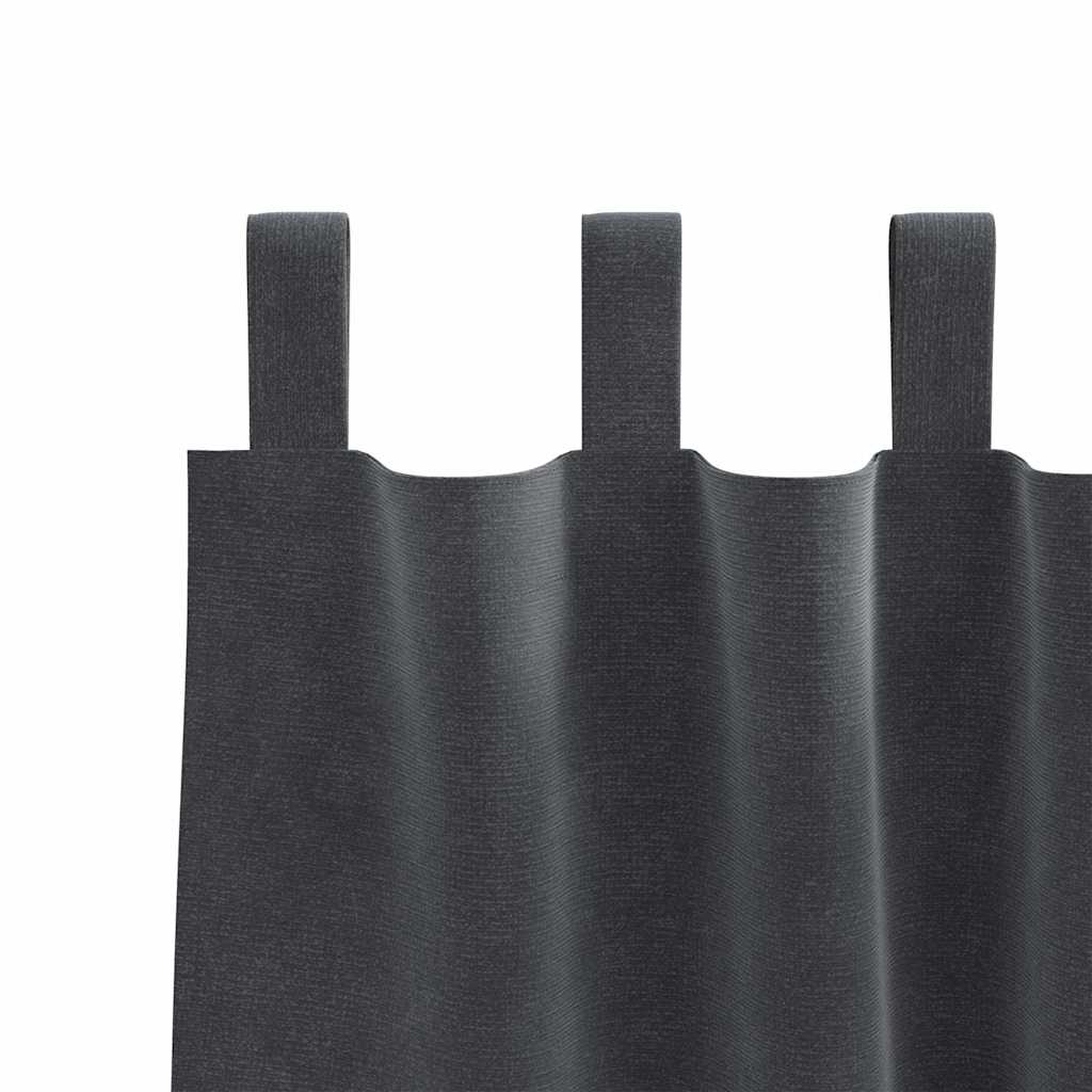 Tende oscuranti 2 pcs Grigio chiaro 140 x 225 cm Velluto | homemem39