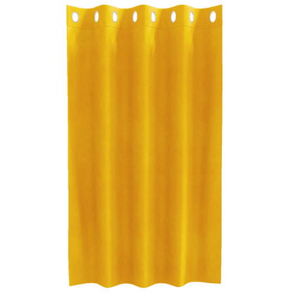 Tende oscuranti 2 pcs Giallo senape 140 x 140 cm Velluto | homemem39