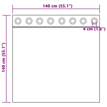 Tende oscuranti 2 pcs Giallo senape 140 x 140 cm Velluto | homemem39