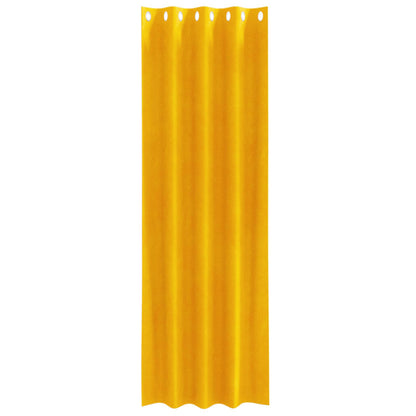 Tende oscuranti 2 pcs Giallo senape 140 x 225 cm Velluto