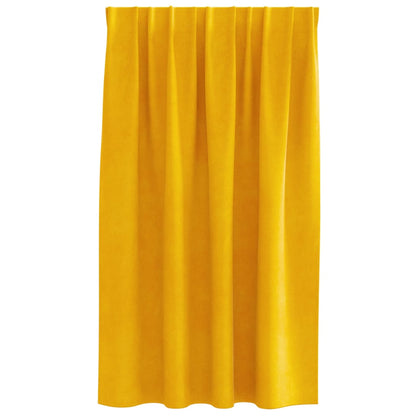 Tende oscuranti 2 pcs Giallo senape 140 x 140 cm Velluto