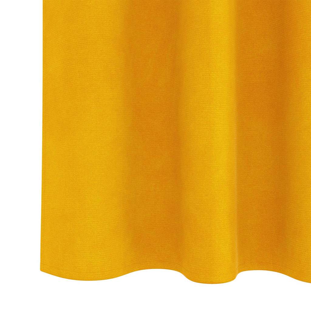 Tende oscuranti 2 pcs Giallo senape 140 x 260 cm Velluto | homemem39