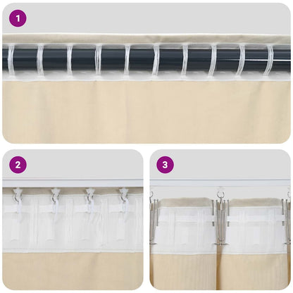 Tende oscuranti 2 pcs Giallo senape 140 x 260 cm Velluto | homemem39