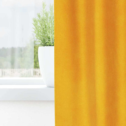 Tende oscuranti 2 pcs Giallo senape 140 x 260 cm Velluto | homemem39