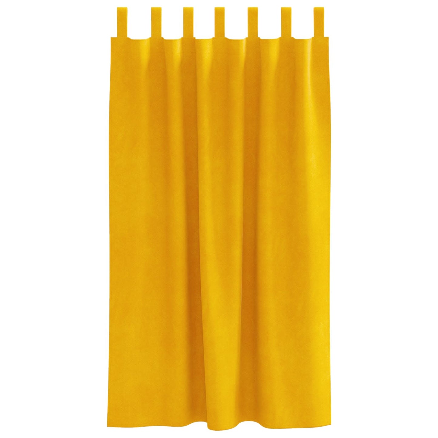 Tende oscuranti 2 pcs Giallo senape 140 x 175 cm Velluto | homemem39