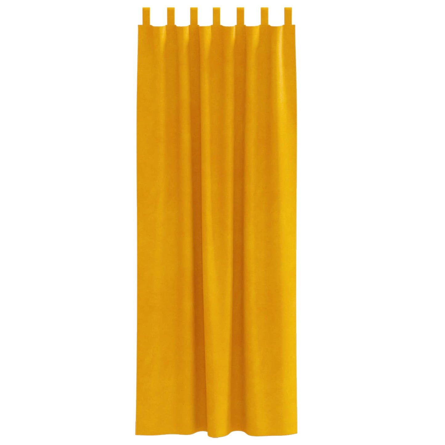 Tende oscuranti 2 pcs Giallo senape 140 x 245 cm Velluto