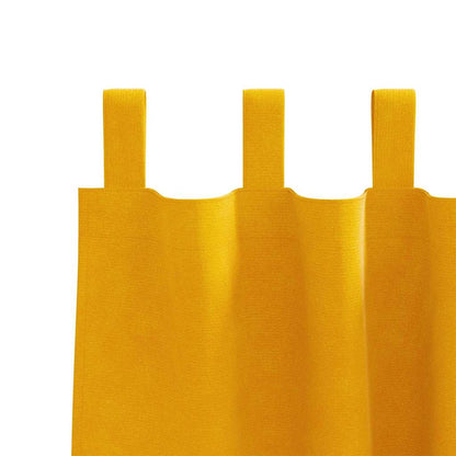 Tende oscuranti 2 pcs Giallo senape 140 x 260 cm Velluto | homemem39