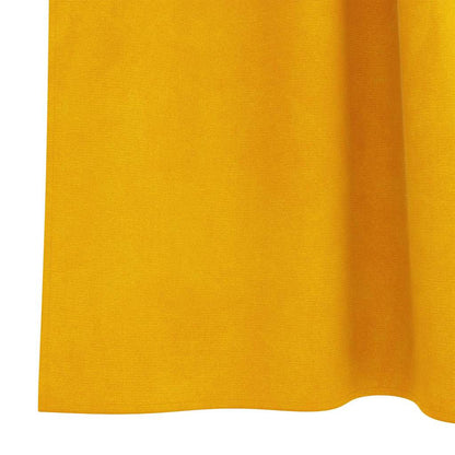 Tende oscuranti 2 pcs Giallo senape 140 x 260 cm Velluto | homemem39