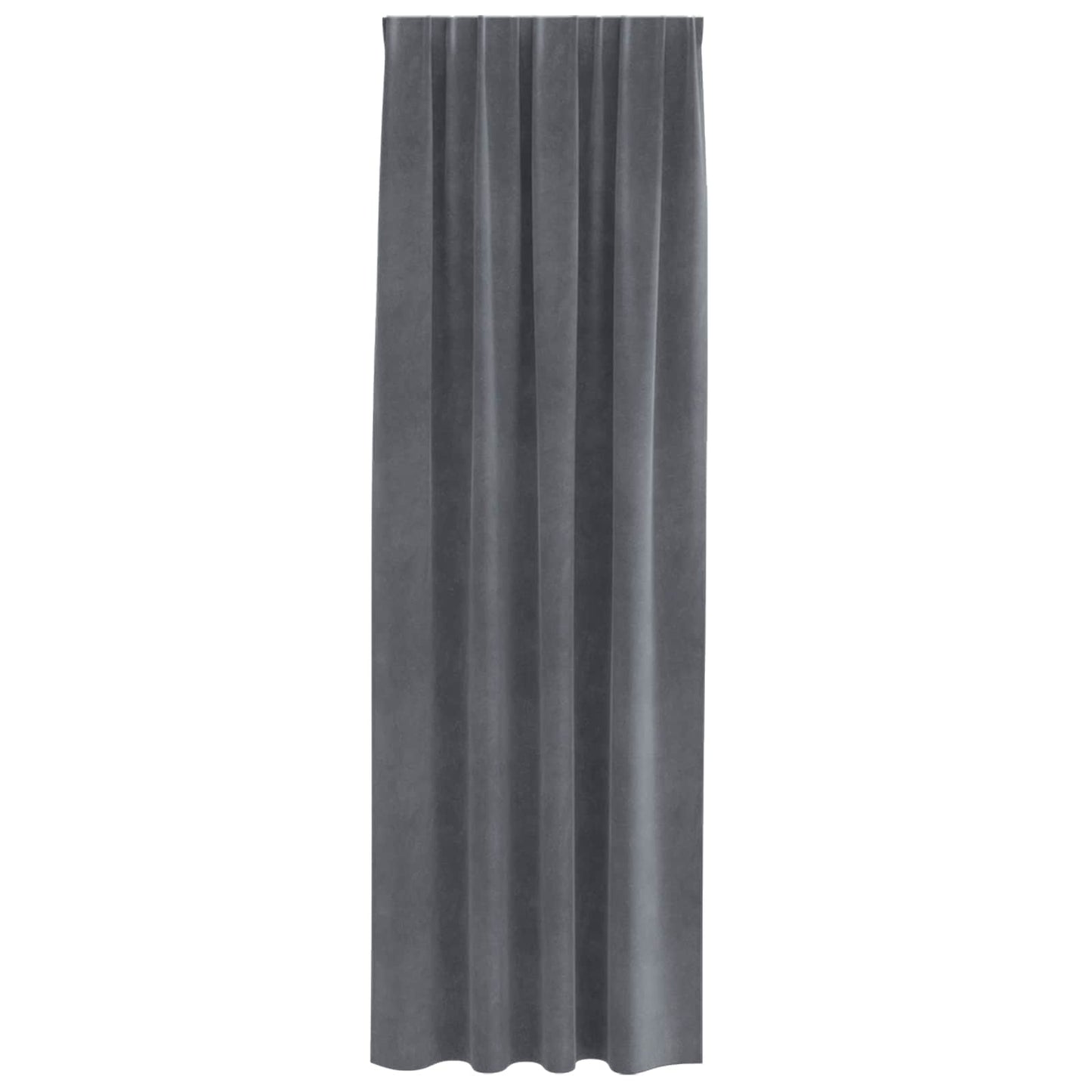 Tende oscuranti 2 pcs Grigio chiaro 140 x 245 cm Velluto | homemem39