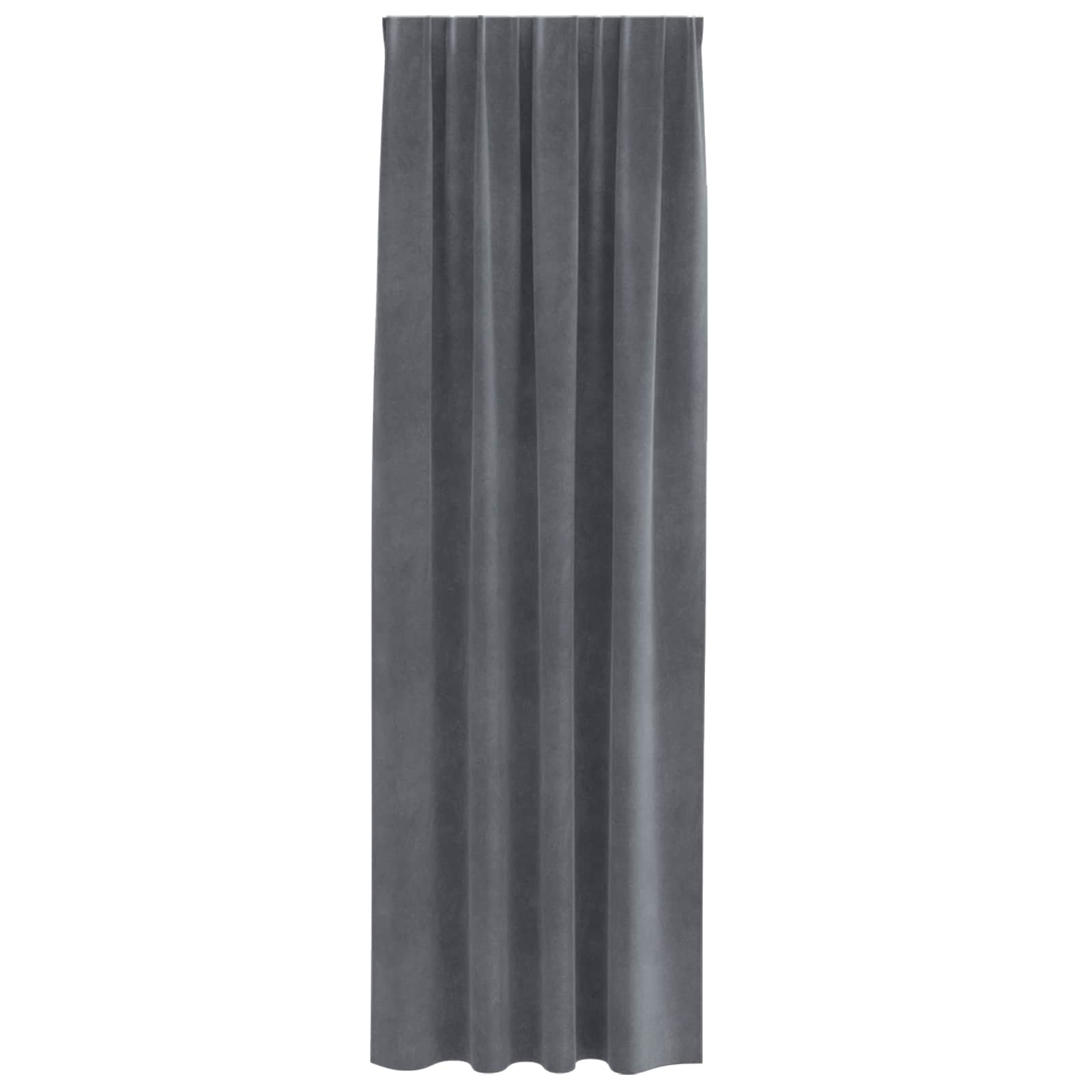 Tende oscuranti 2 pcs Grigio chiaro 140 x 245 cm Velluto | homemem39