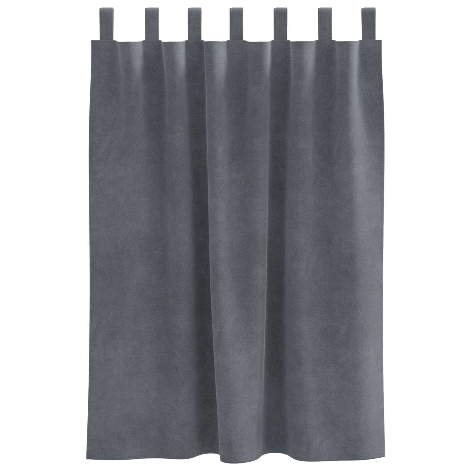 Tende oscuranti 2 pz Grigio chiaro 140 x 140 cm Velluto | homemem39