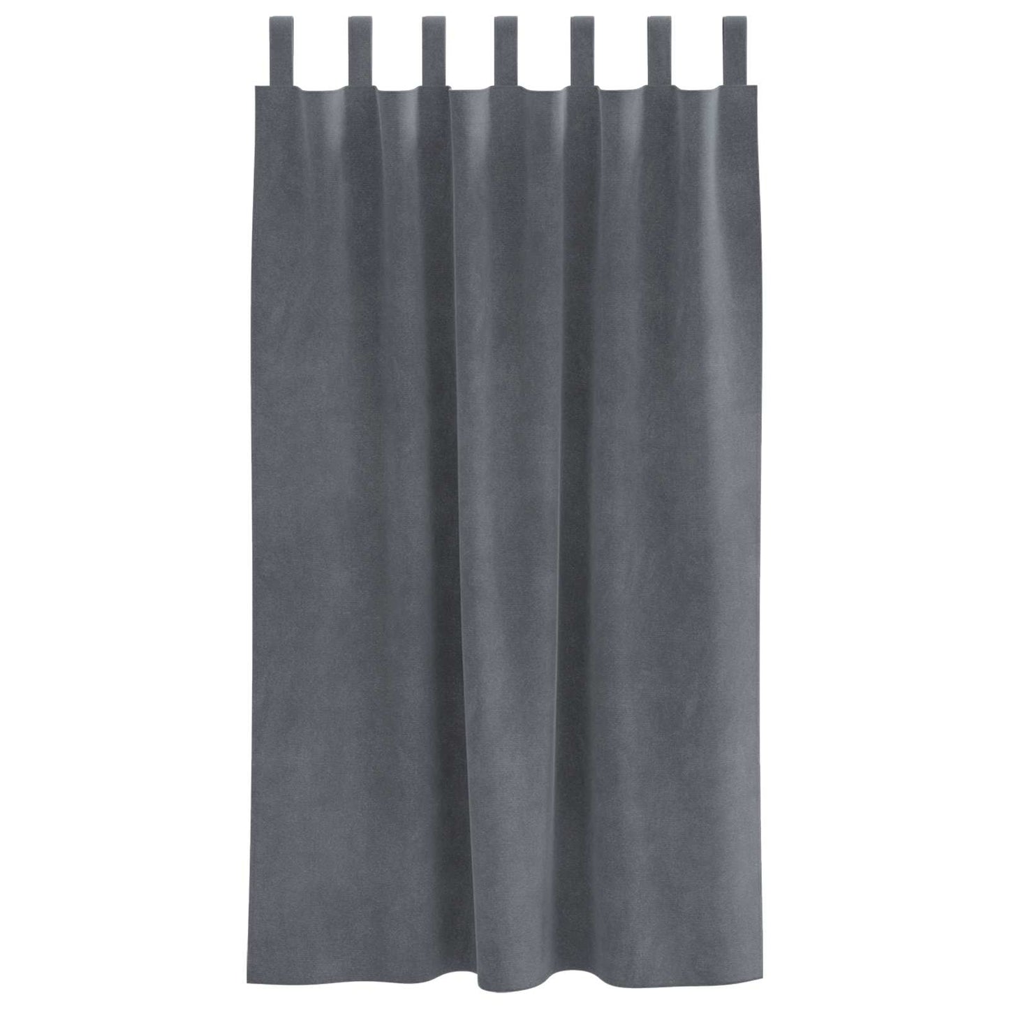 Tende oscuranti 2 pcs Grigio chiaro 140 x 175 cm Velluto | homemem39