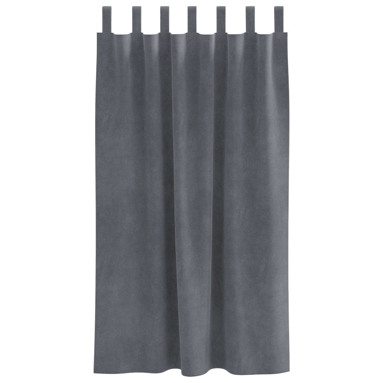 Tende oscuranti 2 pcs Grigio chiaro 140 x 175 cm Velluto | homemem39